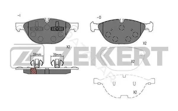 Тормозные колодки ZEKKERT BS-2936
