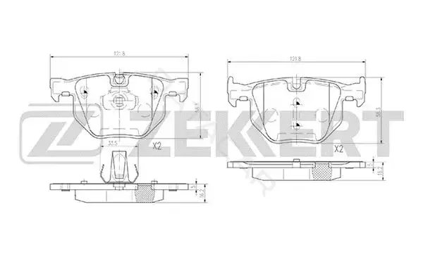 Тормозные колодки ZEKKERT BS-2937