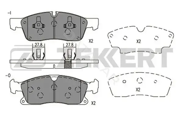 Тормозные колодки ZEKKERT BS-2951