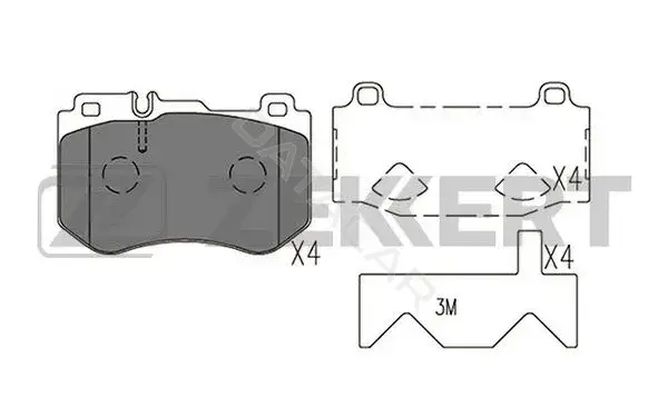 Тормозные колодки ZEKKERT BS-2959