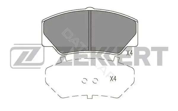 Тормозные колодки ZEKKERT BS-2971