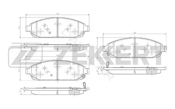 Тормозные колодки ZEKKERT BS-2982
