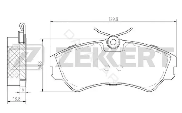 Тормозные колодки ZEKKERT BS-2997