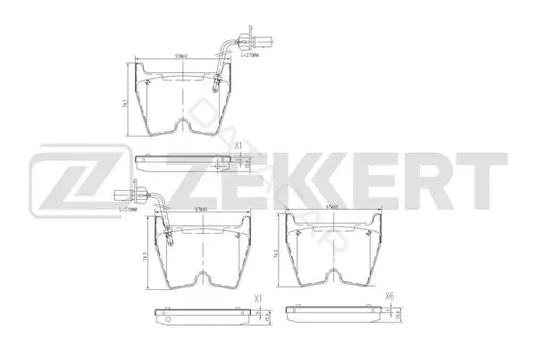 Тормозные колодки ZEKKERT BS-3039