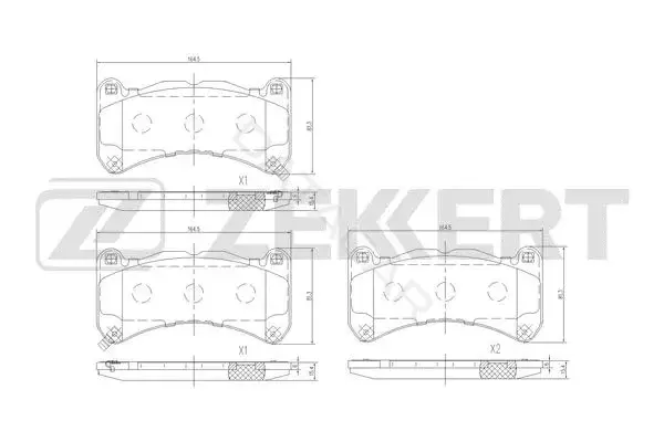 Тормозные колодки ZEKKERT BS-3051