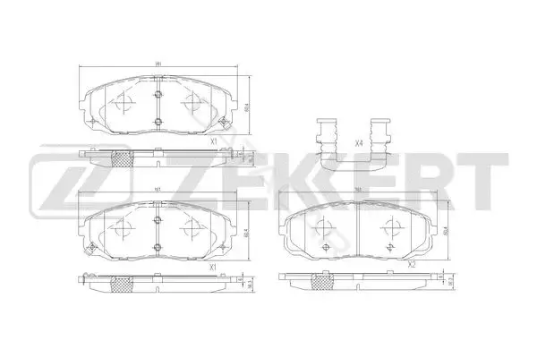 Тормозные колодки ZEKKERT BS-3060