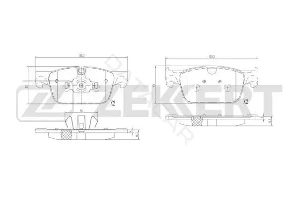 Тормозные колодки ZEKKERT BS-3065