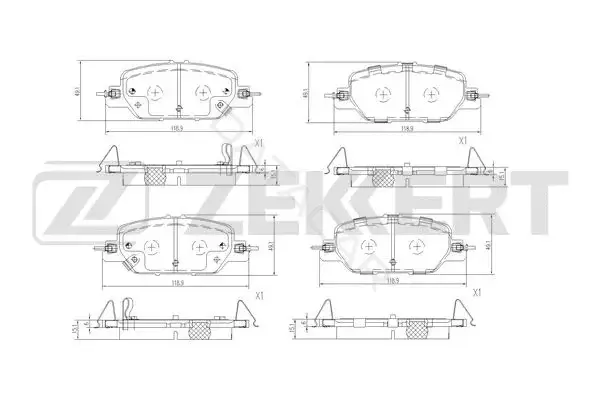 Тормозные колодки ZEKKERT BS-3066