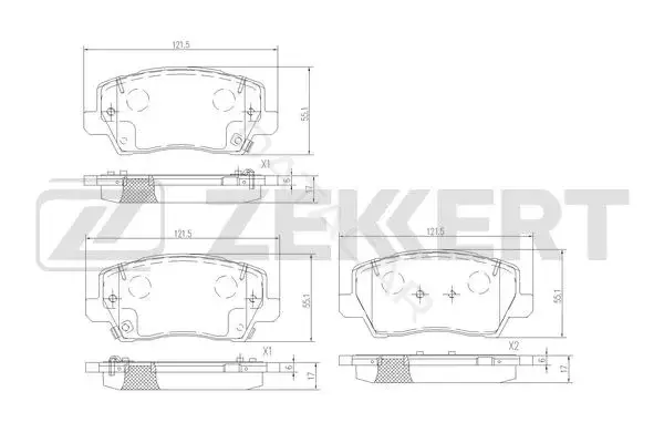 Тормозные колодки ZEKKERT BS-3068