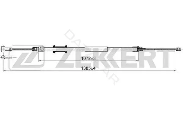 Трос ручника ZEKKERT BZ-1021
