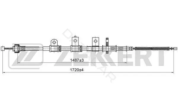 Трос ручника ZEKKERT BZ-1055