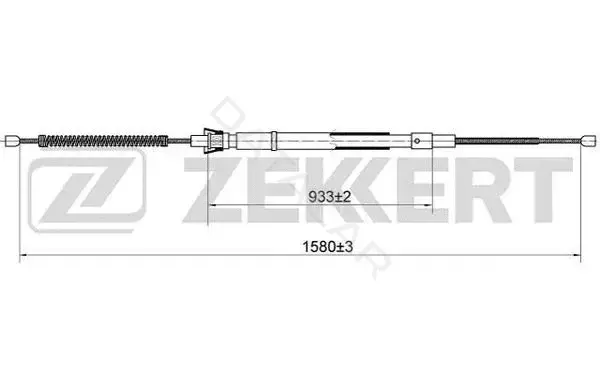 Трос ручника ZEKKERT BZ-1066