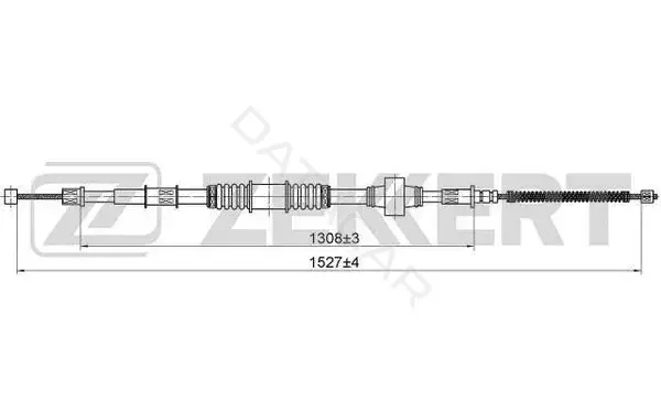 Трос ручника ZEKKERT BZ-1079