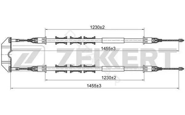 Трос ручника ZEKKERT BZ-1140