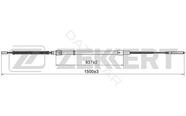 Трос ручника ZEKKERT BZ-1176
