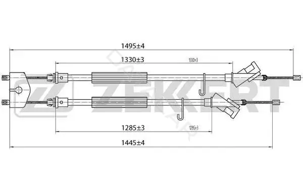 Трос ручника ZEKKERT BZ-1230