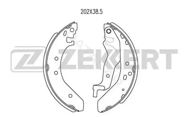 Барабанные колодки ZEKKERT BK-4004