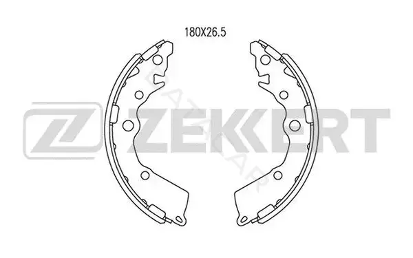 Барабанные колодки ZEKKERT BK-4094