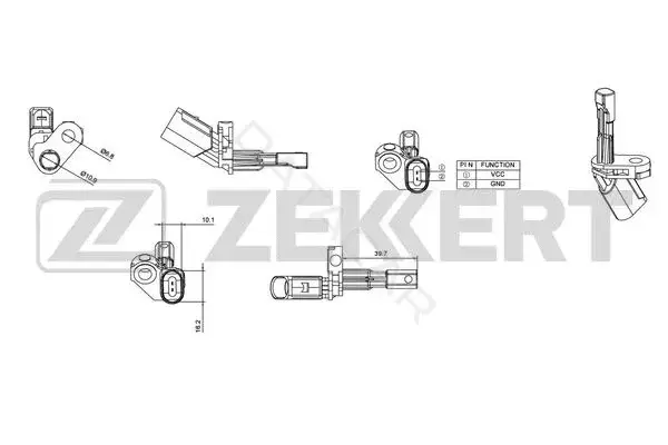 Датчик АБС ZEKKERT SE-6009