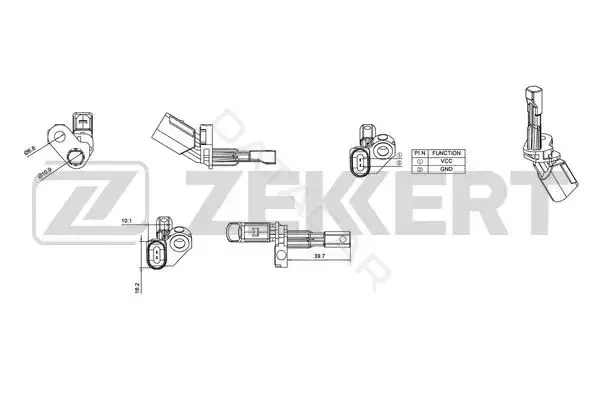 Датчик АБС ZEKKERT SE-6010