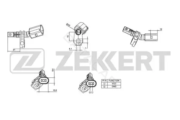 Датчик АБС ZEKKERT SE-6011