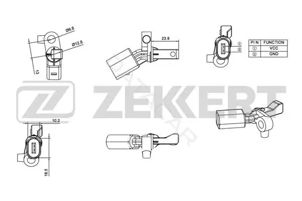 Датчик АБС ZEKKERT SE-6013
