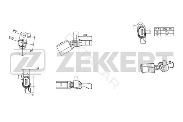 Датчик АБС ZEKKERT SE-6014