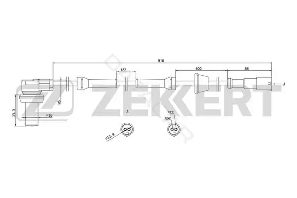 Датчик АБС ZEKKERT SE-6027