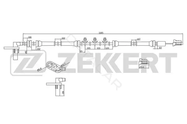 Датчик АБС ZEKKERT SE-6044