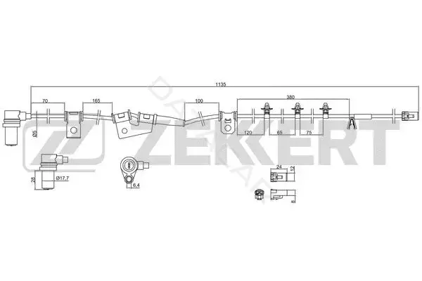 Датчик АБС ZEKKERT SE-6078