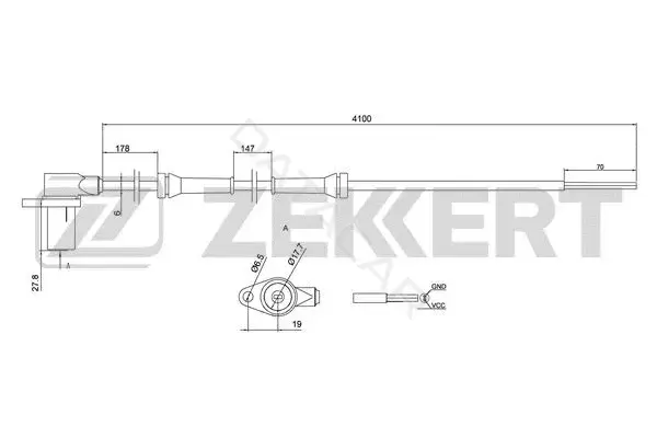 Датчик АБС ZEKKERT SE-6138