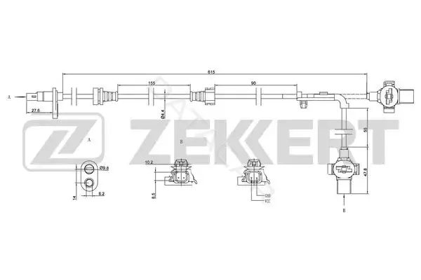 Датчик АБС ZEKKERT SE-6149