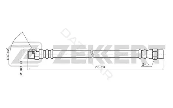 Тормозные шланги ZEKKERT BS-9001