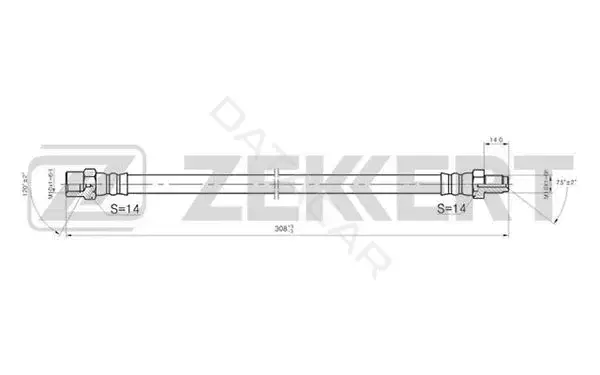 Тормозные шланги ZEKKERT BS-9005