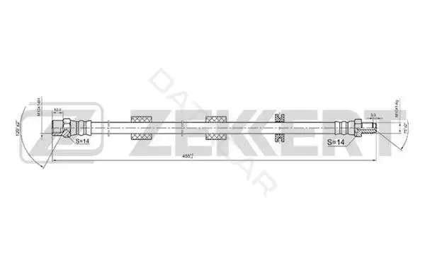 Тормозные шланги ZEKKERT BS-9011