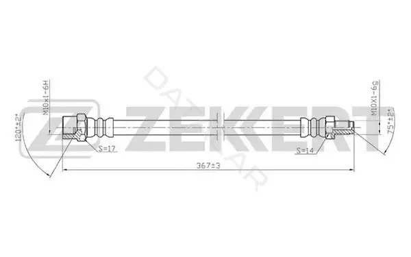 Тормозные шланги ZEKKERT BS-9012