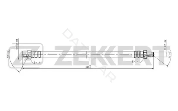 Тормозные шланги ZEKKERT BS-9017