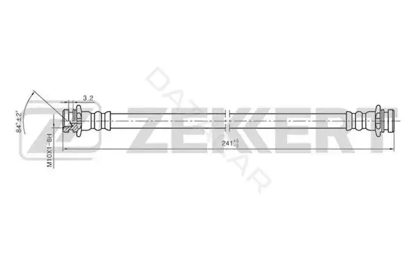 Тормозные шланги ZEKKERT BS-9019