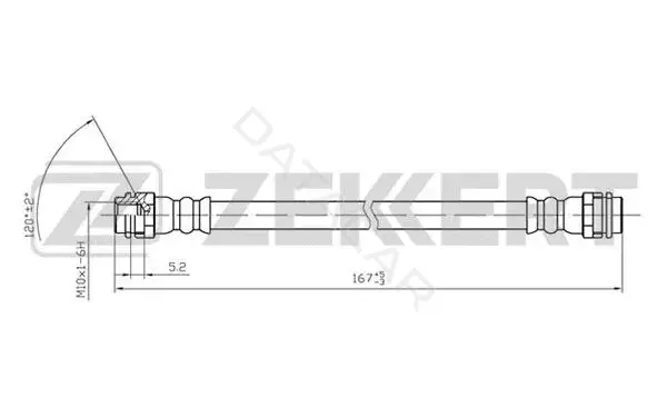 Тормозные шланги ZEKKERT BS-9022