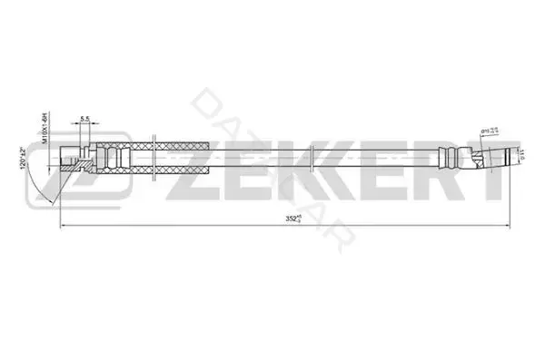 Тормозные шланги ZEKKERT BS-9026