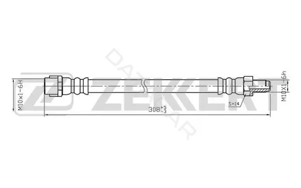 Тормозные шланги ZEKKERT BS-9037