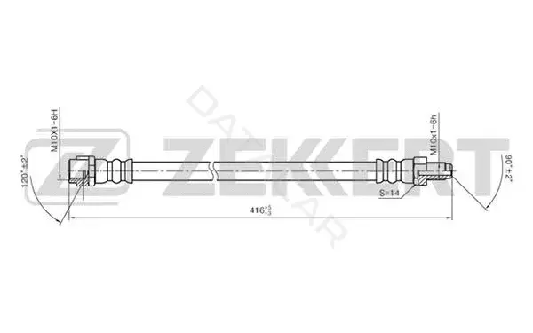 Тормозные шланги ZEKKERT BS-9040