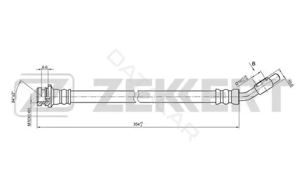 Тормозные шланги ZEKKERT BS-9066