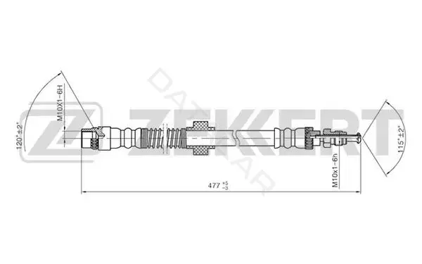 Тормозные шланги ZEKKERT BS-9098