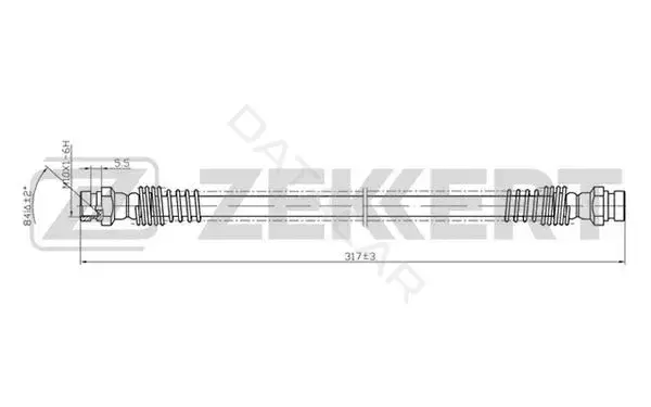 Тормозные шланги ZEKKERT BS-9121
