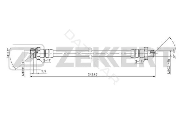 Тормозные шланги ZEKKERT BS-9128