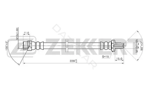 Тормозные шланги ZEKKERT BS-9194