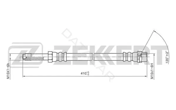 Тормозные шланги ZEKKERT BS-9201