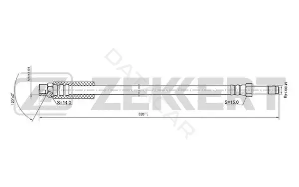 Тормозные шланги ZEKKERT BS-9209