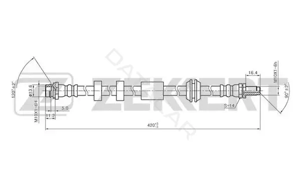 Тормозные шланги ZEKKERT BS-9211